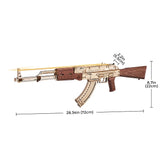 Quebra Cabeças 3D - Rifle de Brinquedo AK-47 Automático