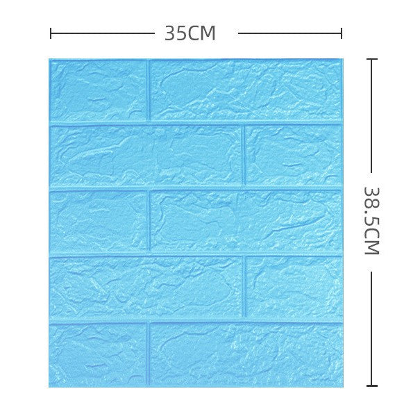 Adesivo 3D para Paredes - Linha Premium - Formato Tijolinho Brick