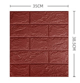 Adesivo 3D para Paredes - Linha Premium - Formato Tijolinho Brick