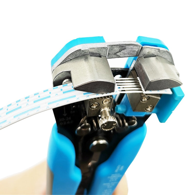 Alicate Crimpador e Decapador Fios Automático Para Reparos - Max Crimper