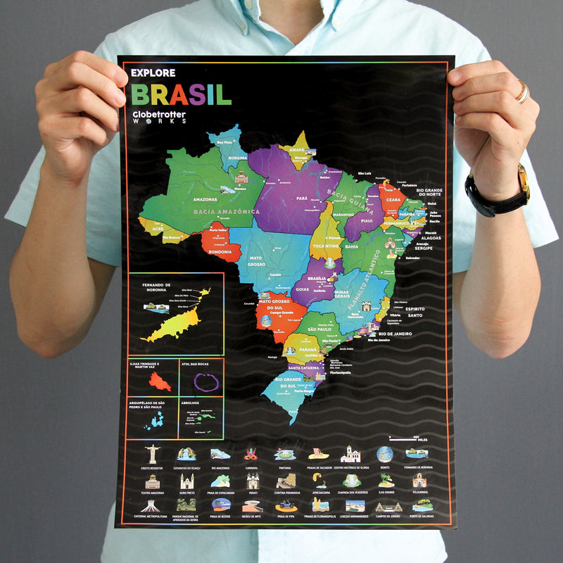 Mapa do Brasil para Raspar